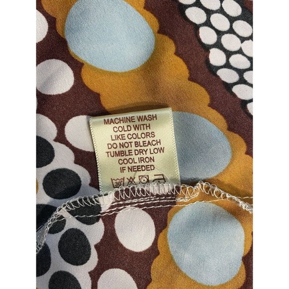 Moon Orchard Maxi Skirt Pockets Size M Polka Dot Multi Colors Flowy Lightweight - Picture 5 of 9